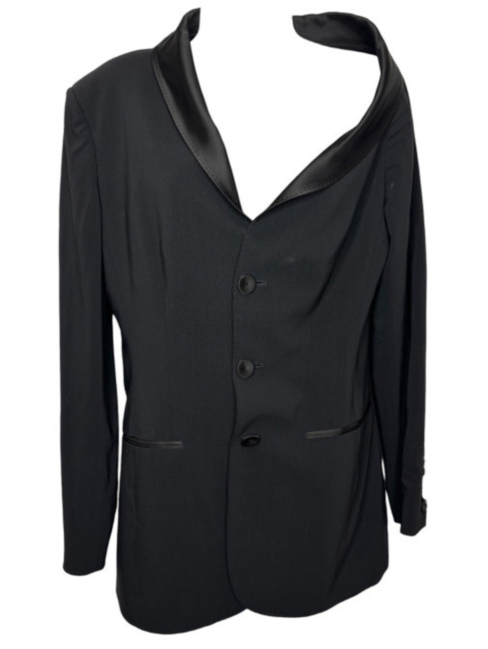 Jean Paul Gaultier Black Wool Distorted Blazer